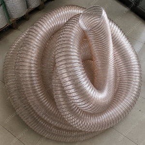 Ống hút bụi PU lõi đồng phi 125mm chống tĩnh điện