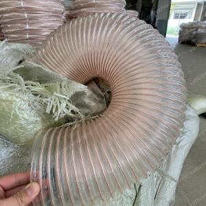 Ống hút bụi PU lõi đồng phi 75mm chống tĩnh điện