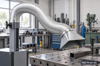 Bố Trí Ống Hút Khói Hàn Cho Bàn Hàn Di Động