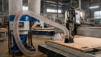 Hướng Dẫn Chọn Ống Hút Bụi PU Lõi Đồng Chống Tĩnh Điện Cho Xưởng Gỗ CNC 2026 | Vật Tư Uy Vũ