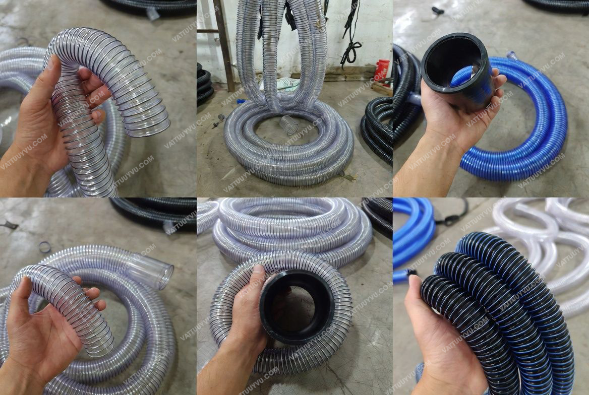 Các loại ống hút bụi CNC, ống nhựa lõi thép công nghiệp chất lượng cao