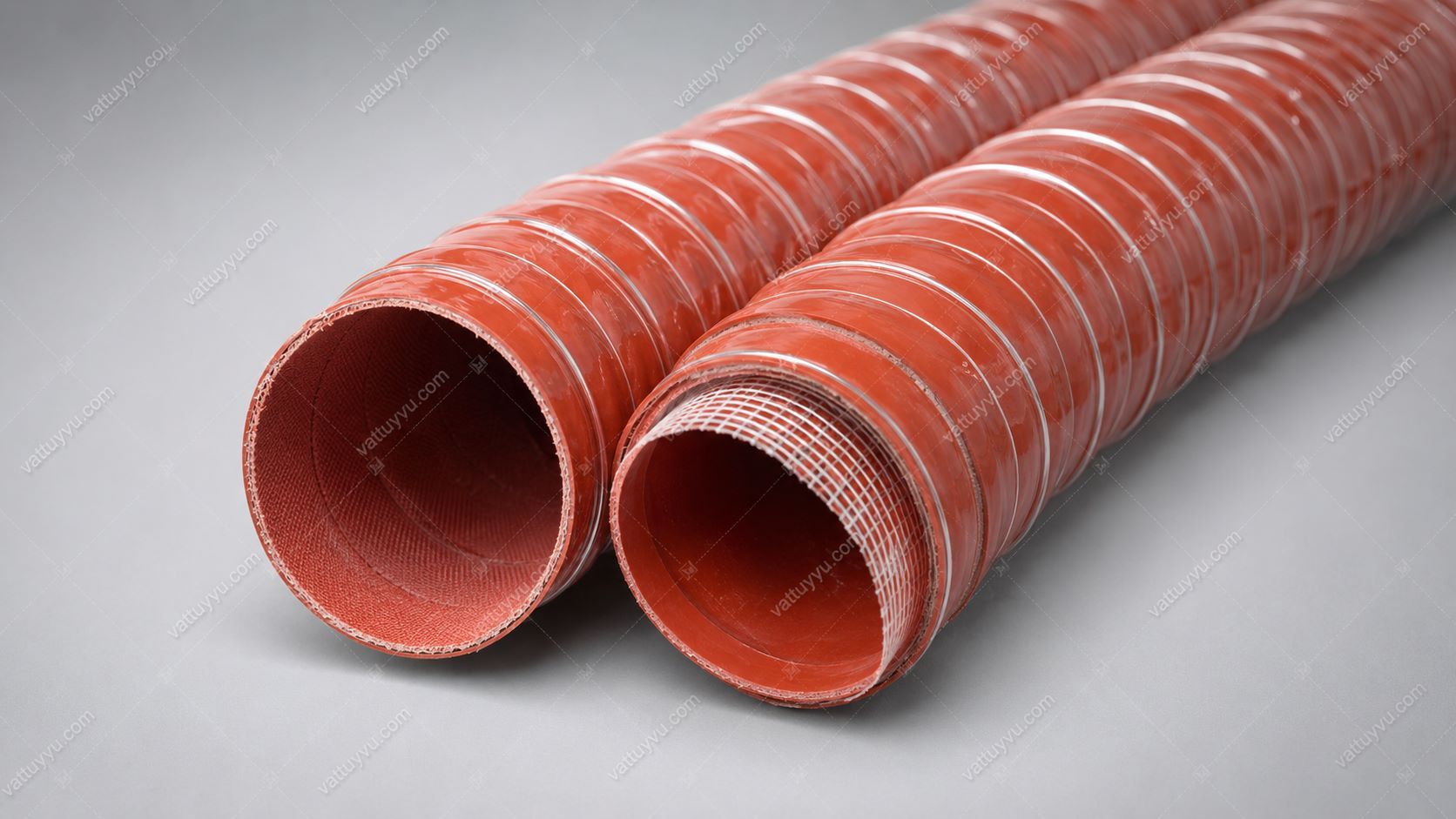 Cấu trúc đa lớp của ống silicone chịu nhiệt sợi thủy tinh