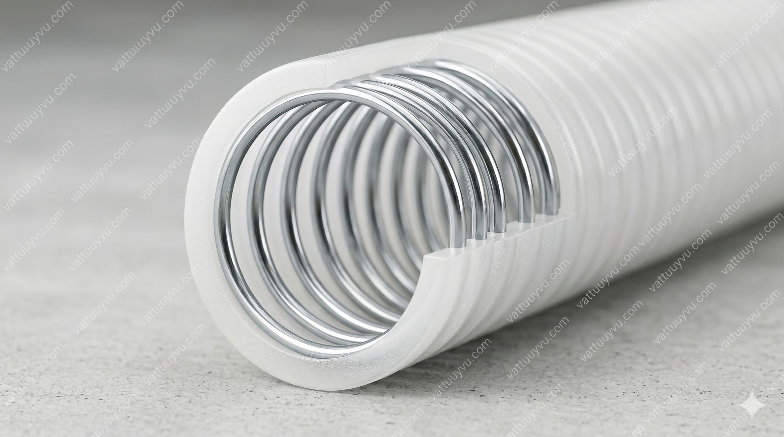 Cấu trúc lõi thép xoắn ốc của ống nhựa PVC chịu tải trọng