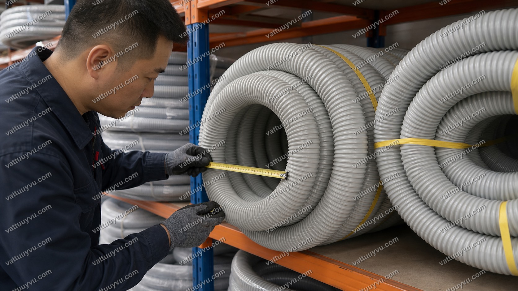 Kệ kho lưu trữ các loại ống mềm và vật tư công nghiệp