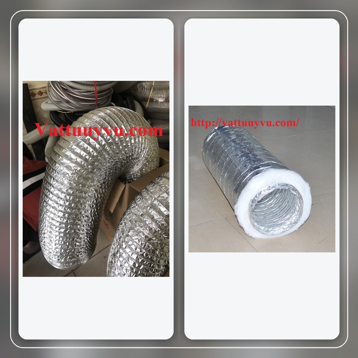 Ống gió mềm nhôm tại Vật Tư Uy Vũ