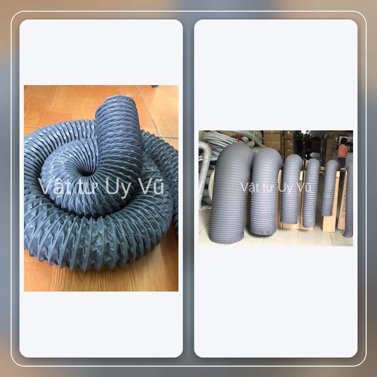 Ống gió mềm vải tại Vật Tư Uy Vũ