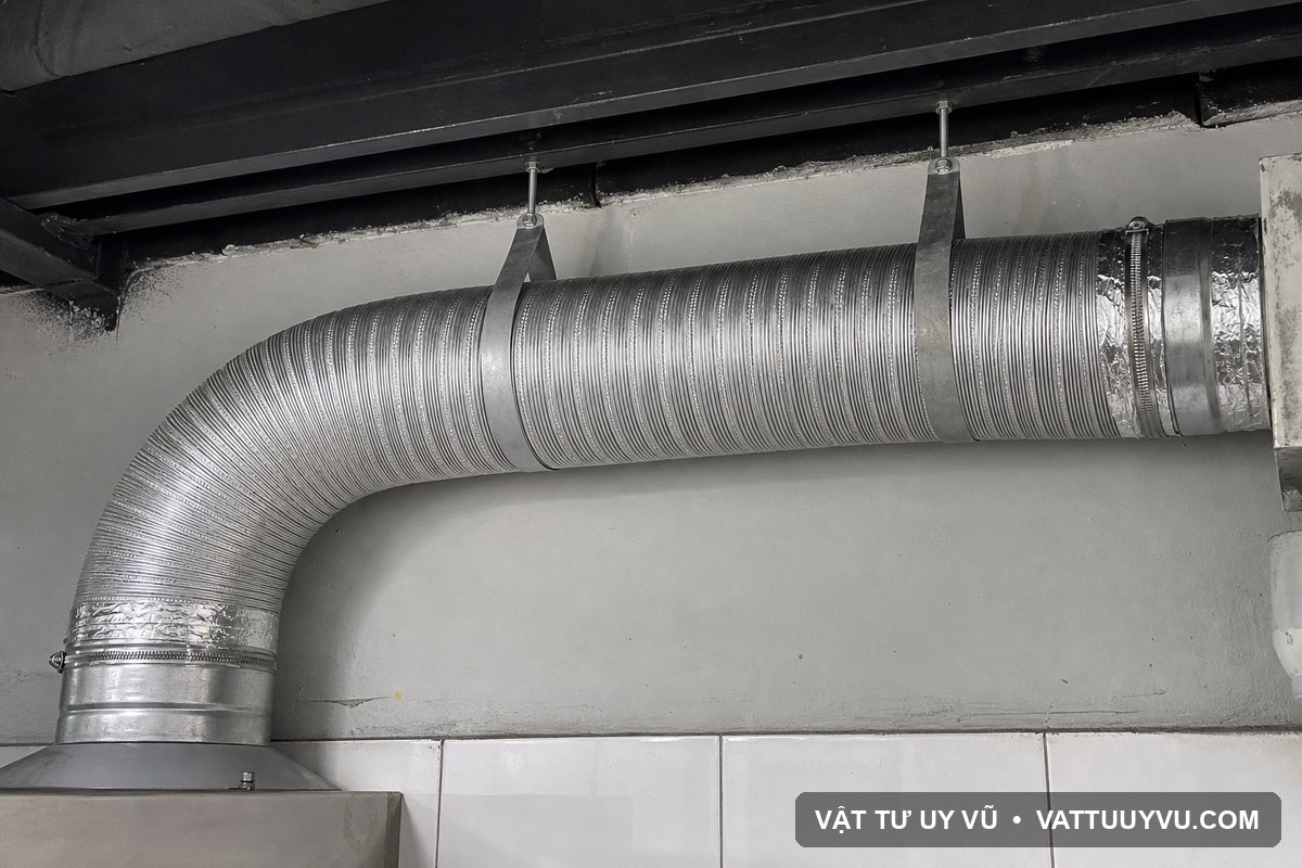 Ống nhôm nhún được đi với khúc uốn rộng và giá đỡ