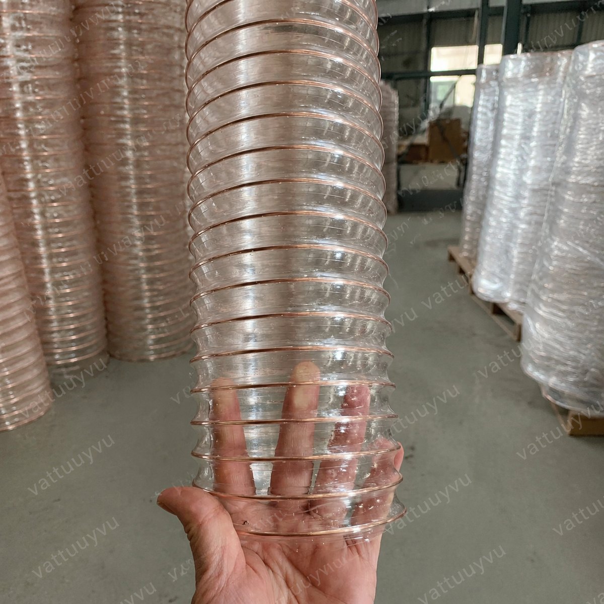 Ống hút bụi PU lõi đồng phi 50mm chống tĩnh điện trong kho Vật Tư Uy Vũ