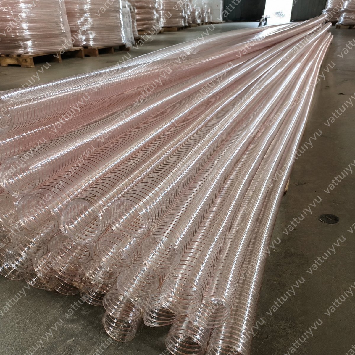 Ống hút bụi PU lõi đồng phi 160mm chống tĩnh điện tại Vật Tư Uy Vũ