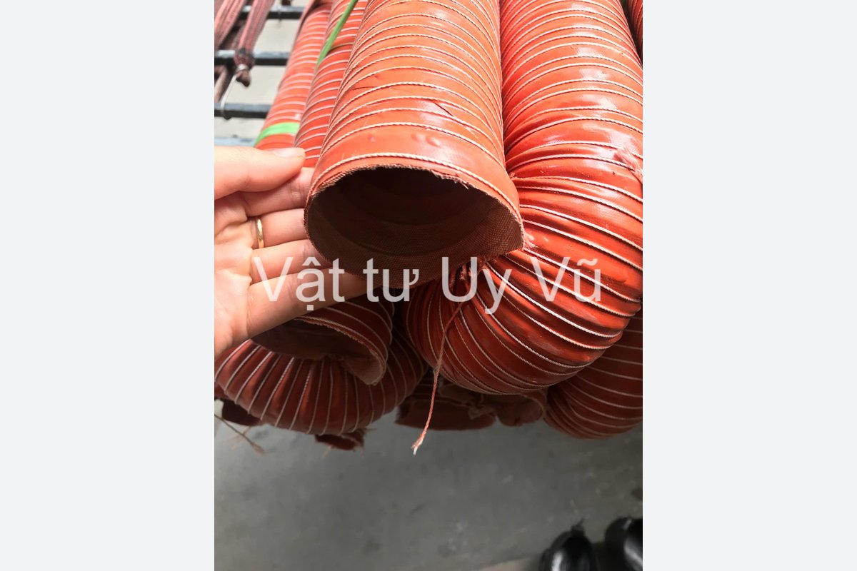 Ảnh tham chiếu thật của ống silicone chịu nhiệt phủ sợi tại Uy Vũ