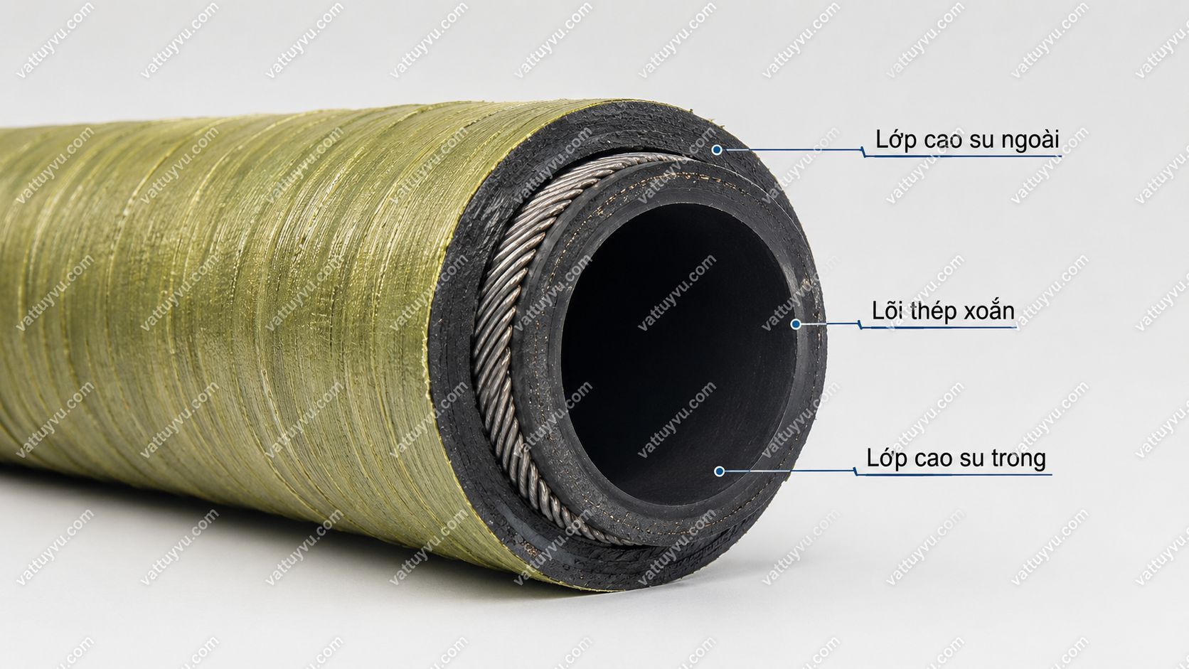 Cấu tạo ống cao su lõi thép chi tiết