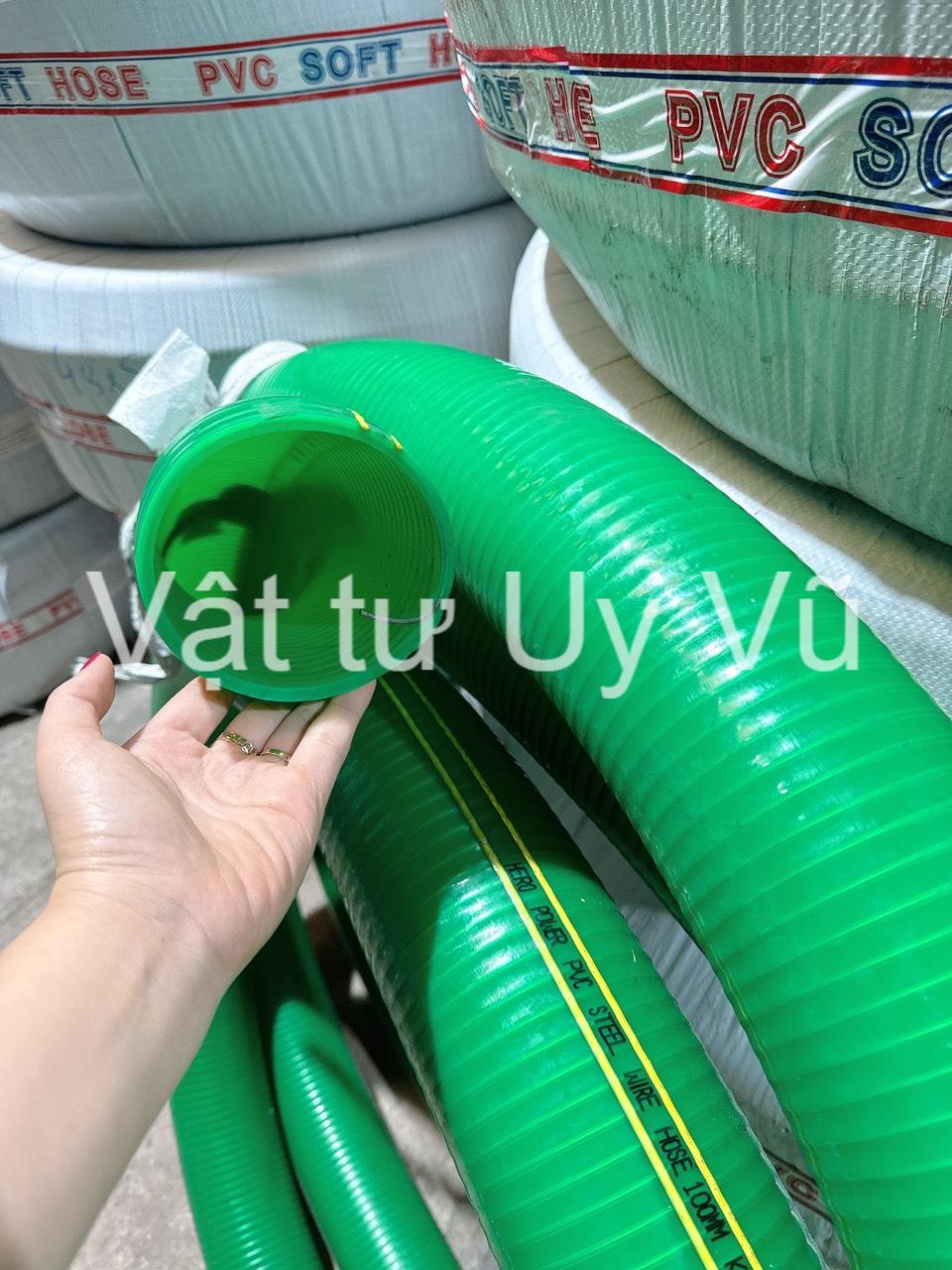 Ống nhựa lõi thép màu xanh phi 90mm giao hàng toàn quốc