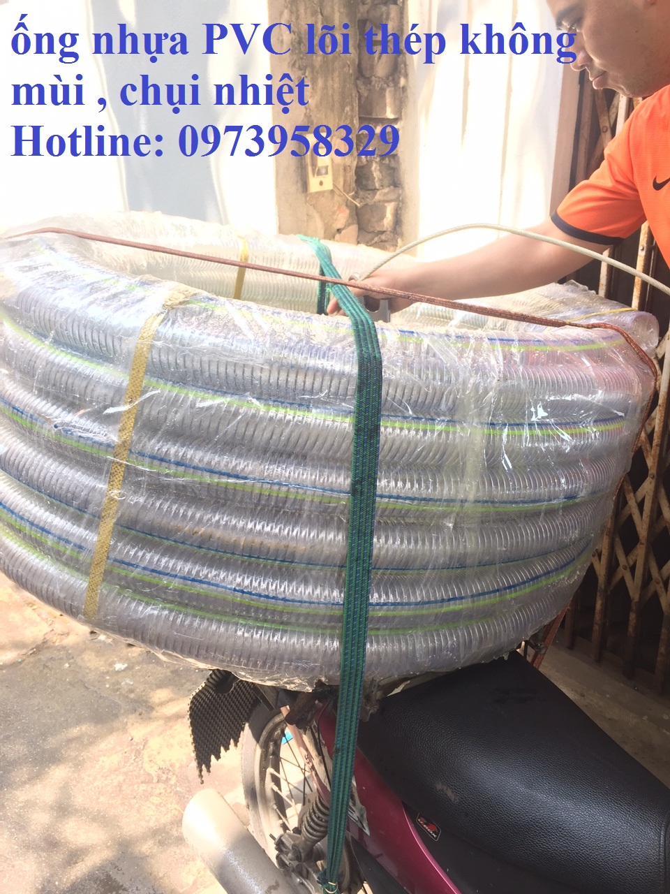 Ống nhựa mềm lõi thép phi 168mm giao hàng toàn quốc