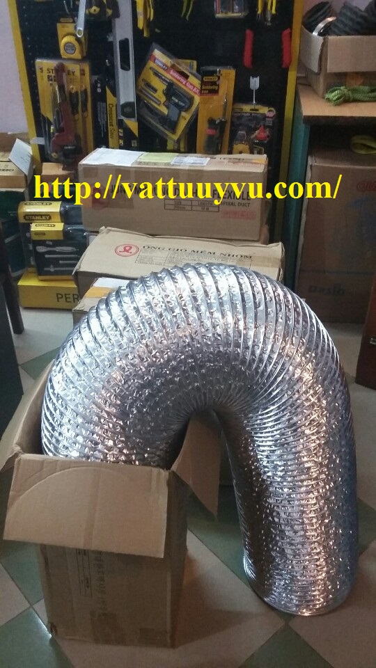 ống gió mềm nhôm có bảo ông Phi 150 ( cách nhiệt , cách âm , sợi Polyester) giao hàng toàn quốc